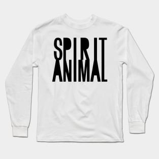 Spirit Animal Black Long Sleeve T-Shirt